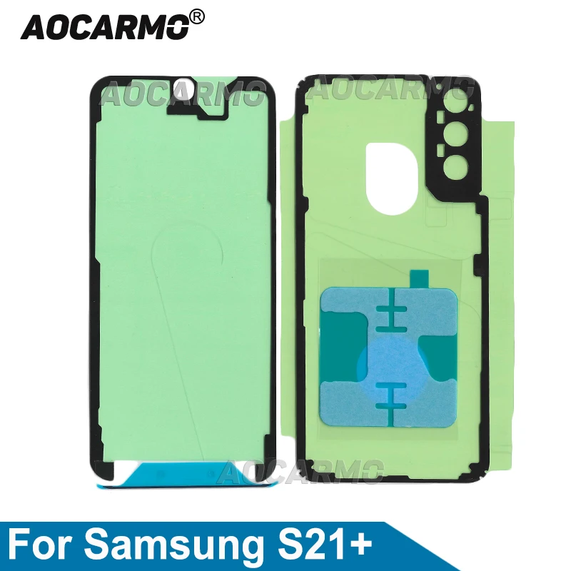 Aocarmo For Samsung Galaxy S21 Plus Front Screen LCD Adhesive Battery Back Cover Camera Waterproof Sticker Glue S21+