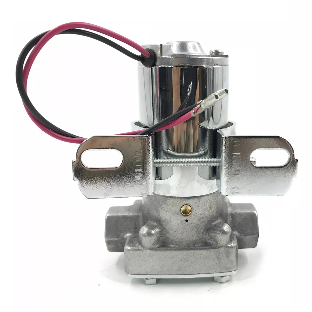 

Универсальный электрический топливный насос 110 GPH, 3/8 дюйма, NPT, вход и выход, сменный электрический топливный насос, хромированная отделка