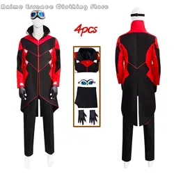 Anime Dr Eggman Cosplay Jacket Pants Costume Men's Halloween Ivo Robotnik Trench Uniform Glasses Gloves Carnival Party Clothes