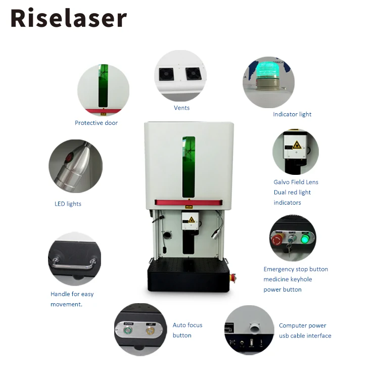 20w Metal Laser Fiber Marker Jewelry Laser Engraver Gold Silver Portable Fiber Laser Marking Machine
