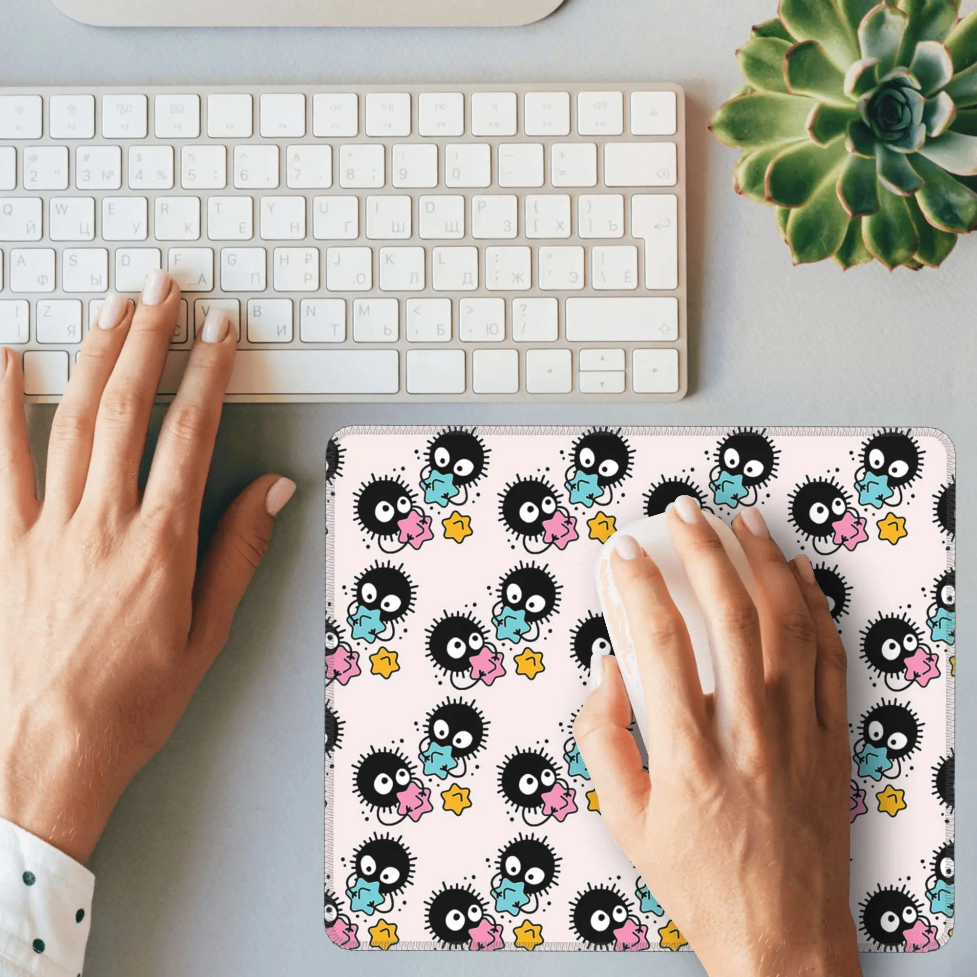 すすスタジオジブリマウスパッドコンピュータキーボードマウスマットゲーマー PC ラップトップデスクマットオフィスアクセサリーテーブルマット