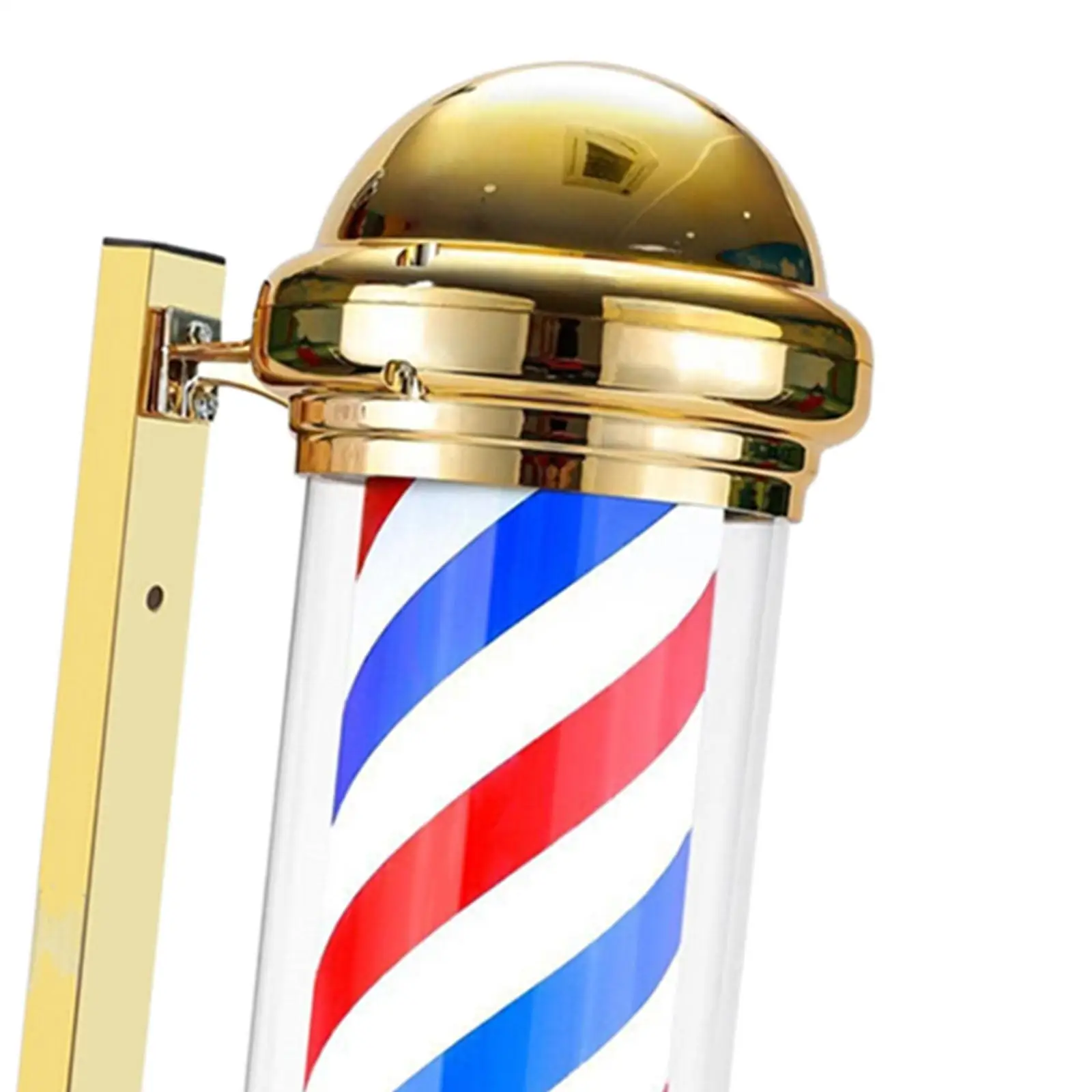 Barber Light Pole Open Sign Stripes Classic Sign Illuminating Barbershop Rotating Light Fixture for Outdoors Hair Salon Outside