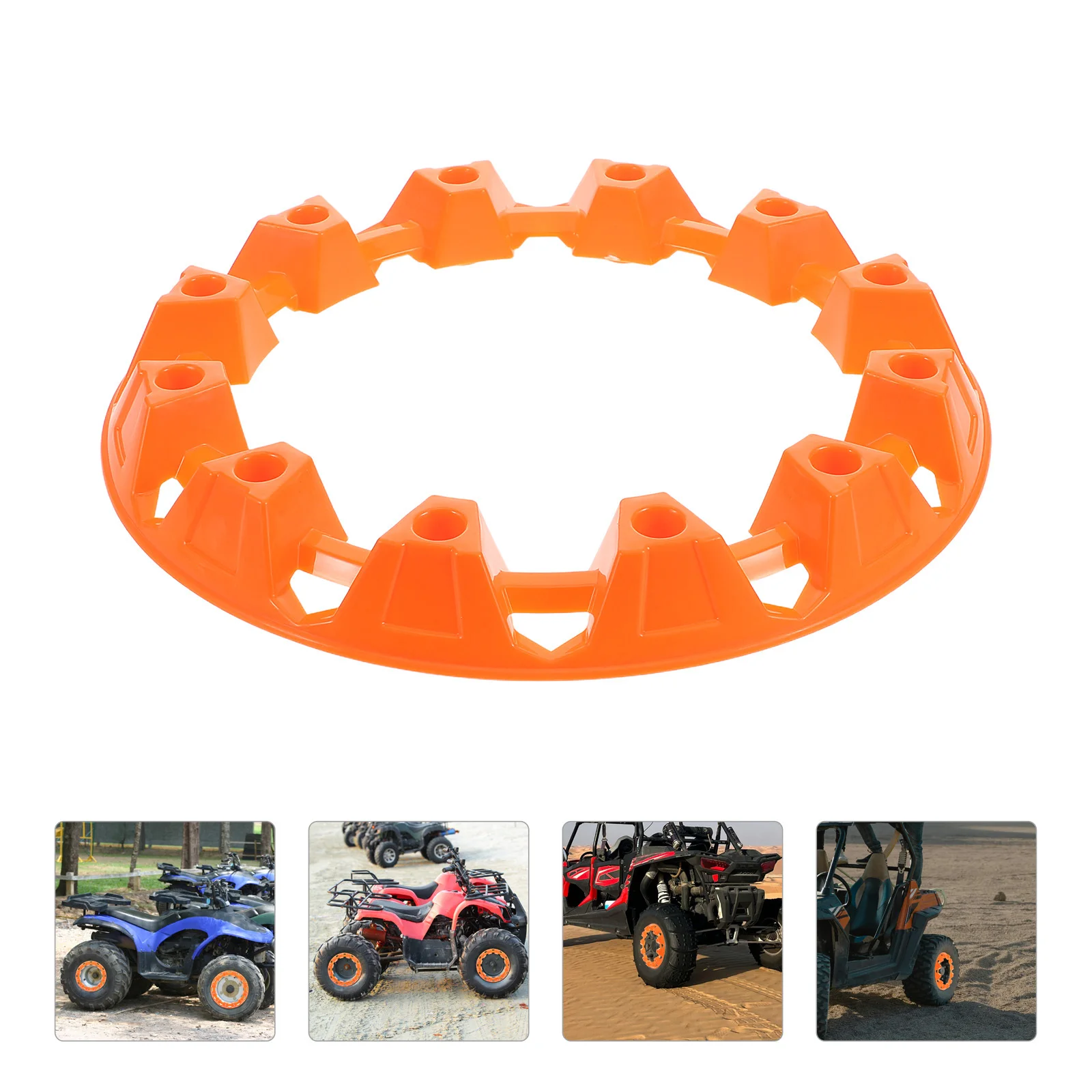 

10-Inch Wheel Hub Cover Atv Rim Protector Plastic Decorative Trim For Off-Road Vehicles Durable Hub Cap Motorcycle Parts