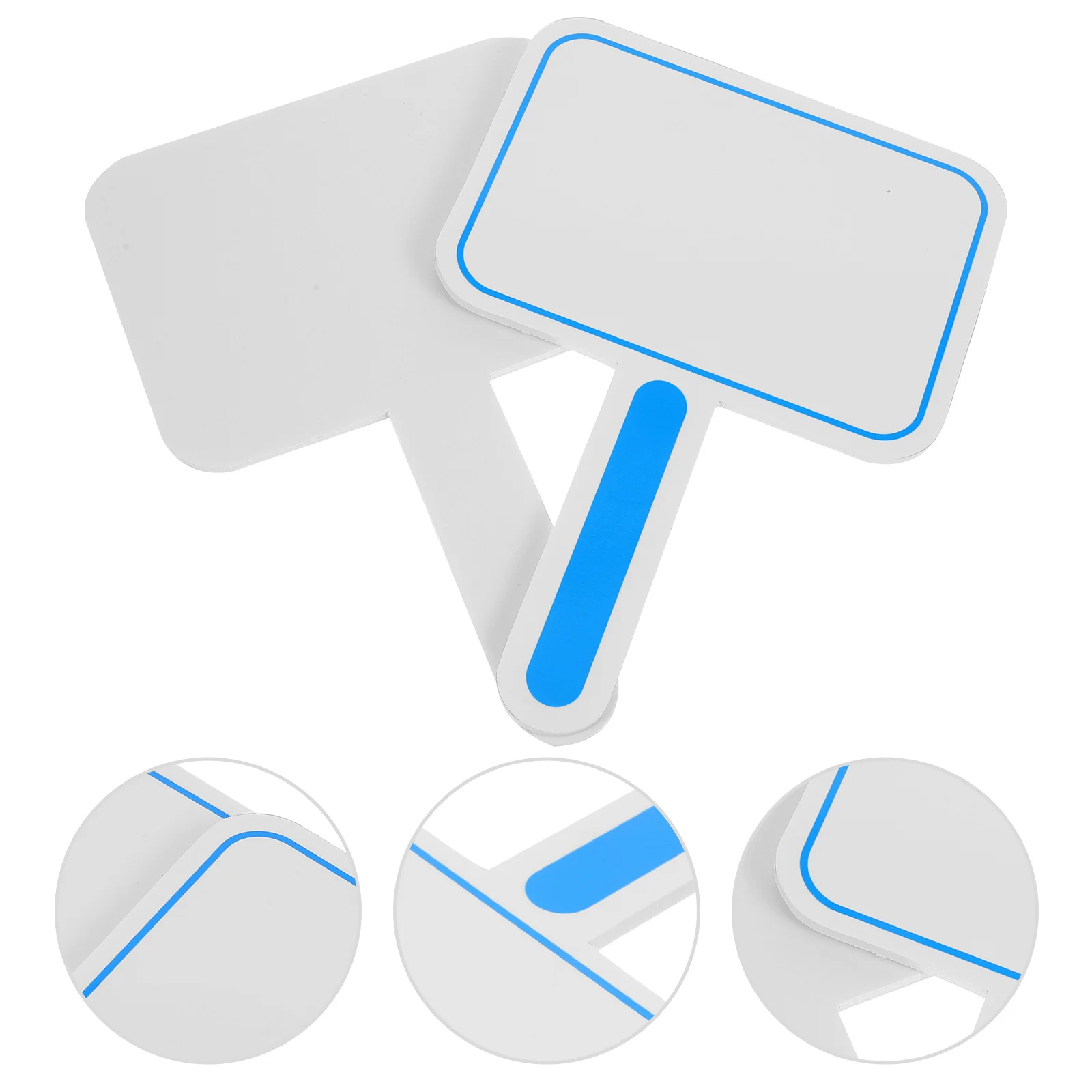 Handheld Boards Single Sided Paddles Handheld Whiteboards Padding Whiteboards  Blank Voting Paddle Handheld Voting Paddle