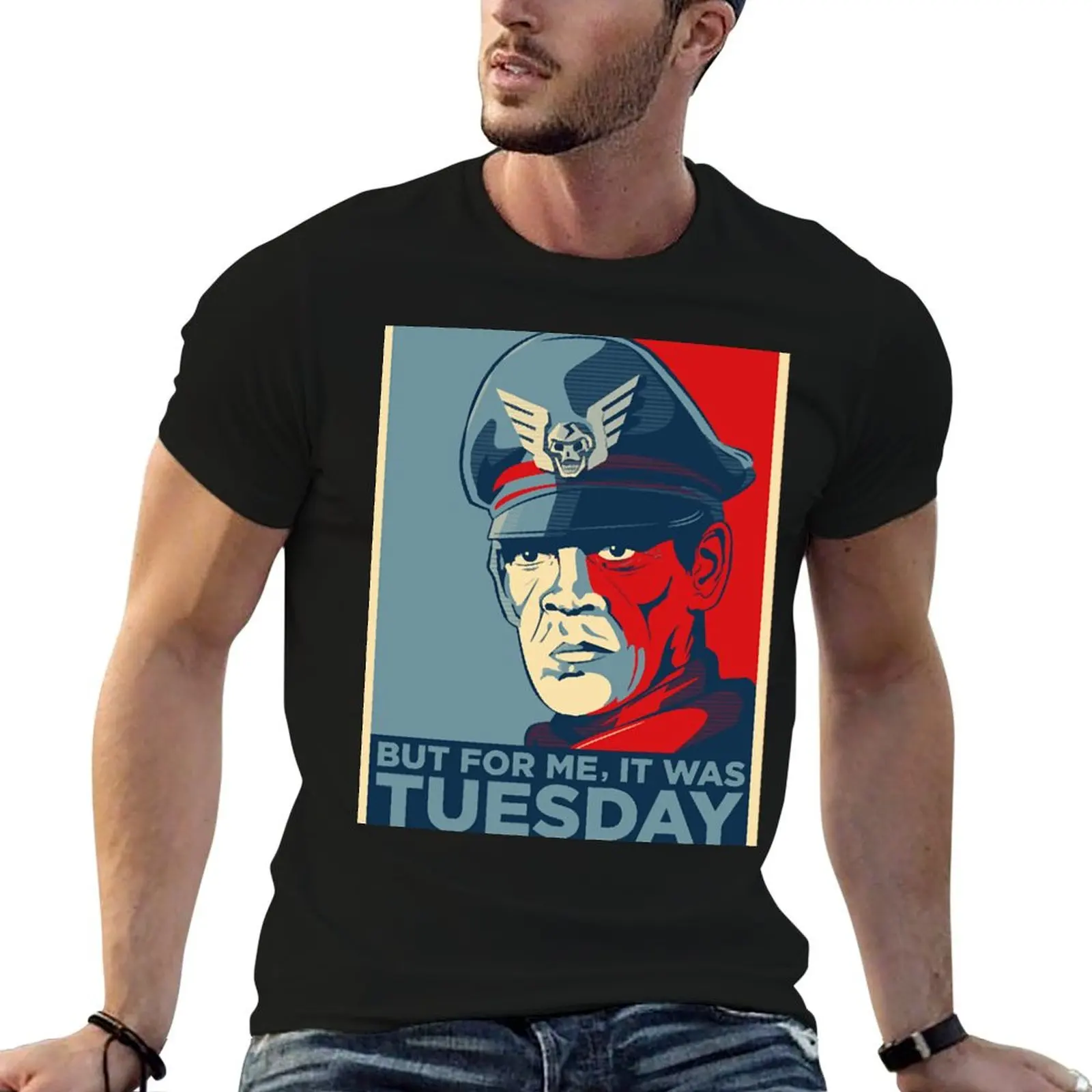 M Bison But For Me, It was Tuesday T-Shirt Casual Pattern Print Tee Shirt