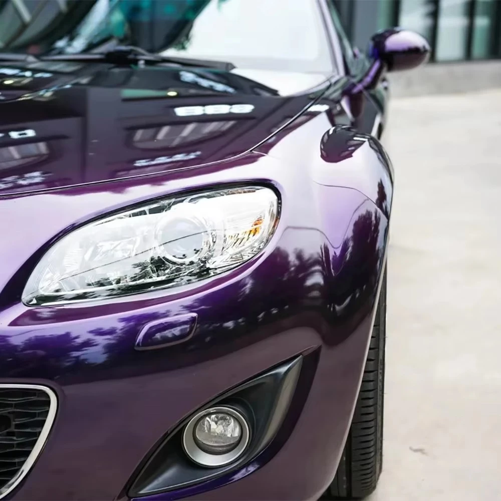 Stock Metallic Midnight Purple Self-Healing Color Changing UV Protection PPF Paint Protection Film TPU Car Films Full Body