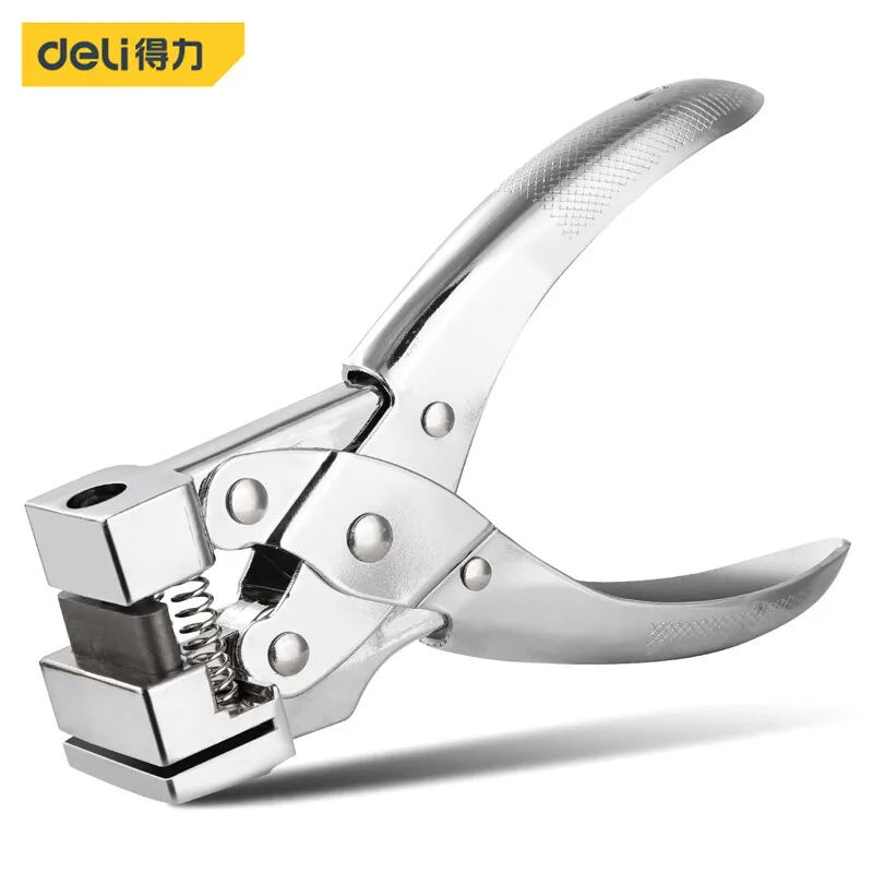 Deli aircraft hole 10*30mm T Type Hook Punching   Punching Forceps Metal PVC Paper Manual  hit hole pliers Tool punch BUQU