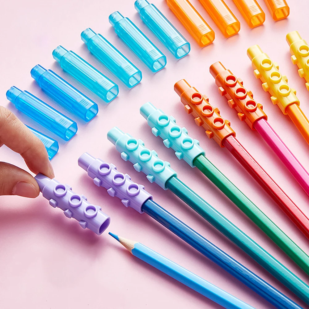 Student Pen Cap Protective Cover Grip Pen Extension Rod Pencil Cover Grip Pen Extension