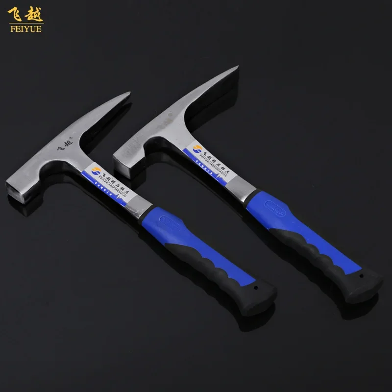 Professional pointed geological exploration flat headed duckbill geological hammer