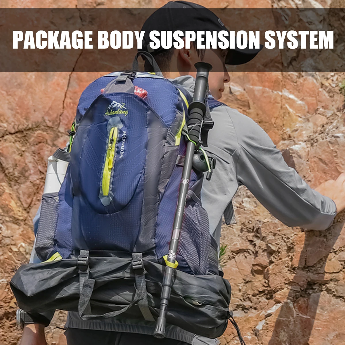 Sac d'alpinisme en plein air pour hommes et femmes, sac de randonnée, pêche et escalade, sac à dos de voyage, sac d'école léger, sac de sport, sac de cyclisme à l'étranger