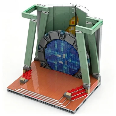 2242pcs MOC Stargate Atlantis Gateroom ® Colors Modular Buildings Model Building Blocks Architecture Toys Christmas Gift Idea