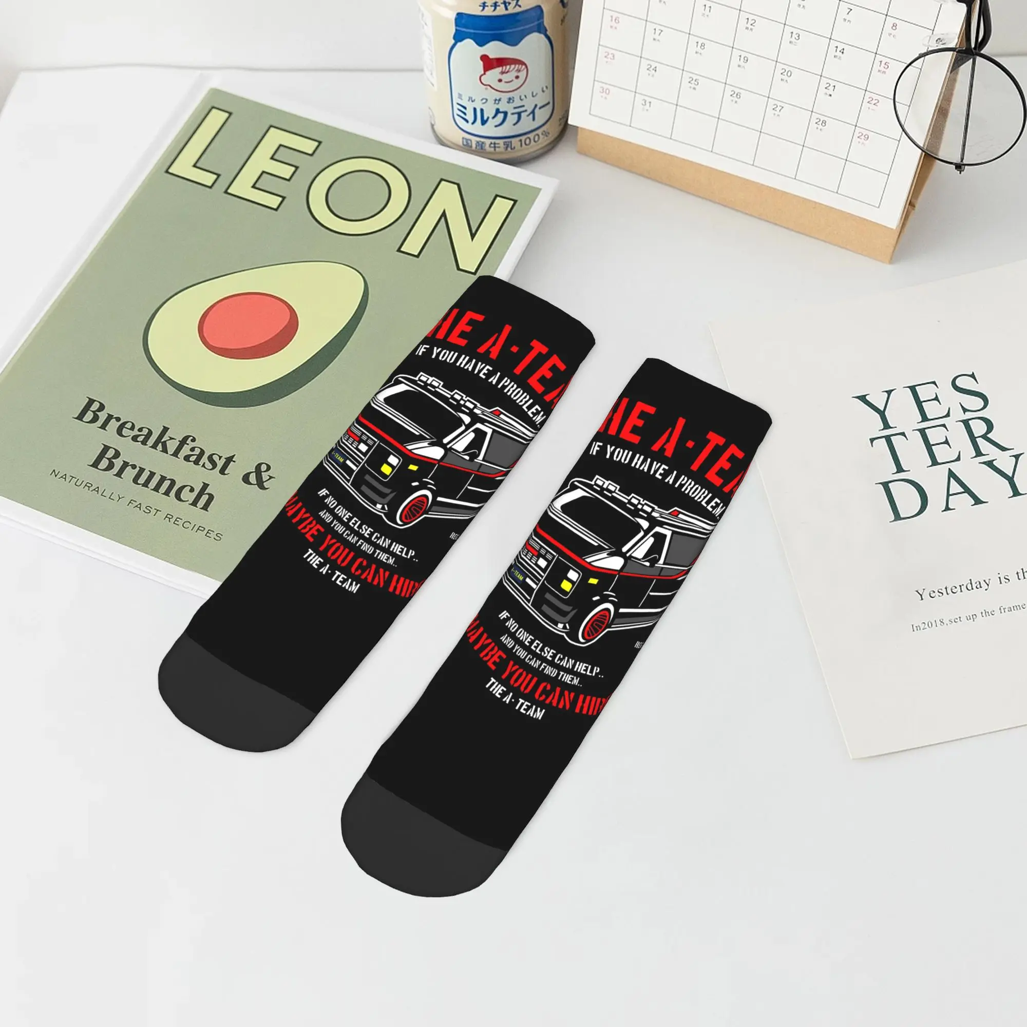 

Носки The A Team Socks Harajuku, супермягкие чулки, всесезонные носки, аксессуары для унисекс, рождественские подарки