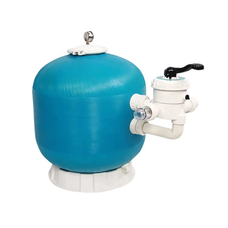 Water treatment filtration system 750MM side mounted swimming pool activated carbon fiber glass sand filter