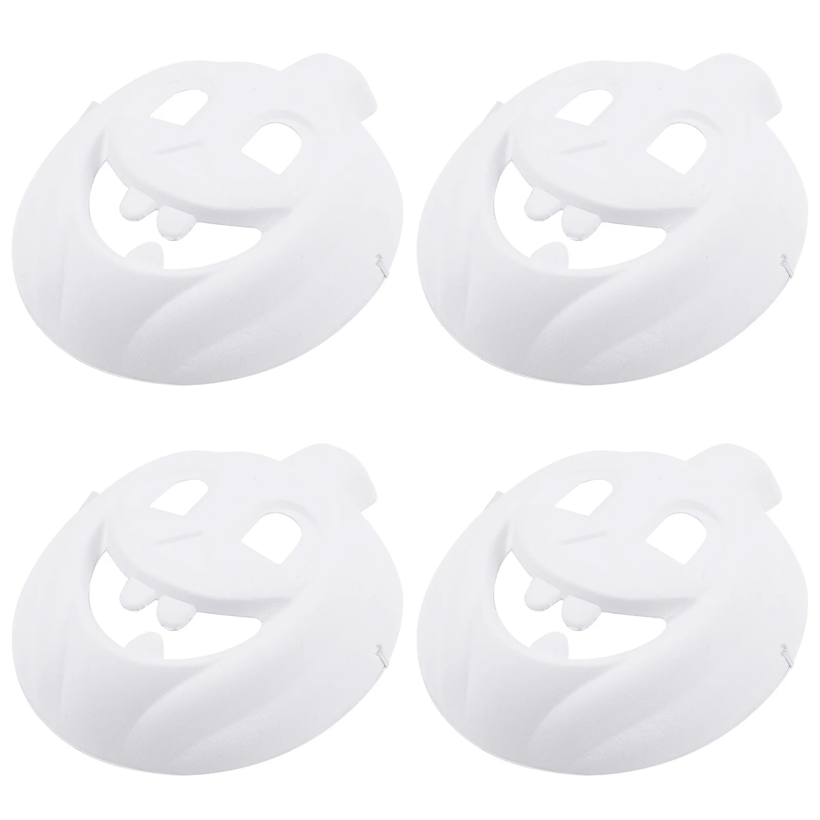 4 szt. Maseczek Pustych w Kształcie Dyni dla Dzieci do Samodzielnego Malowania, Rękodzieła, Upominków na Halloween, Maskarady, Puste Maseczki do Dekoracji