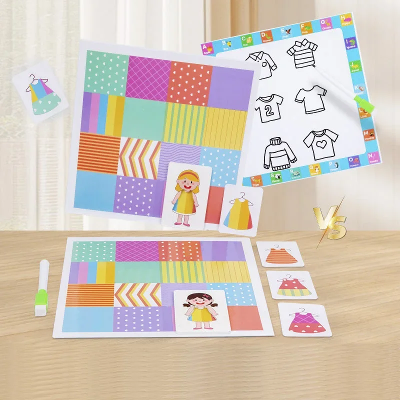 

Деревянная сменная одежда Монтессори, соответствующая цвету, боевые игры, головоломка, тренировка координации рук и глаз, развивающие игрушки для детей