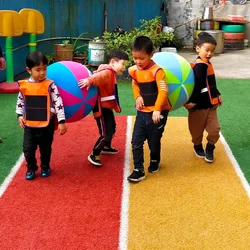 Fun Outdoor Game Activities Kid Games Kindergarten Sense Training Equipment Group Building Activities Back Clip Ball Interestin