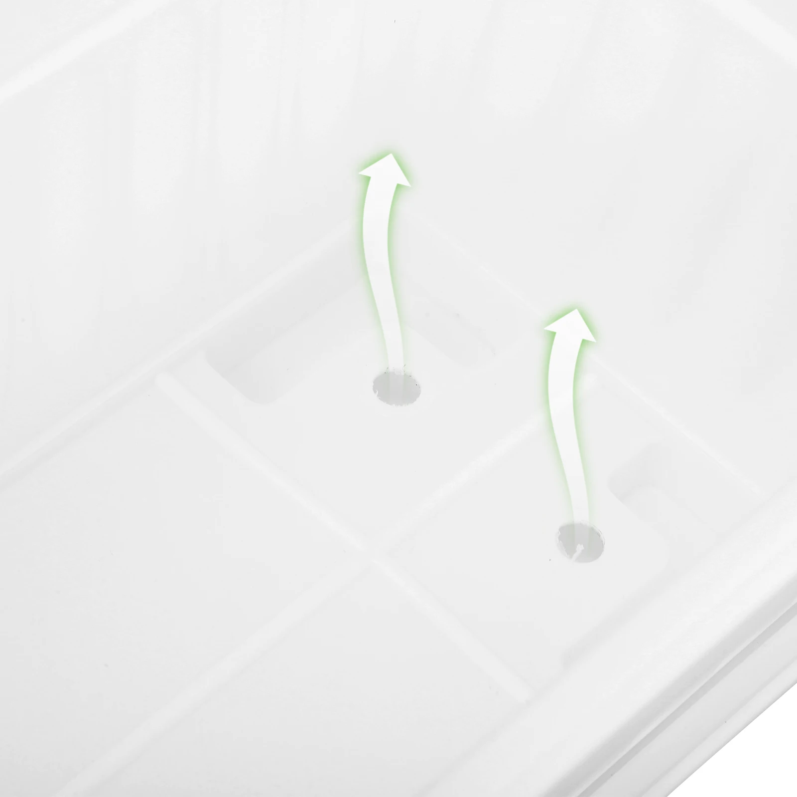 

2pcs White Plastic Planting Pots Rectangular Flower Garden Containers for Indoor Outdoor Plants Durable Scratch Resistant