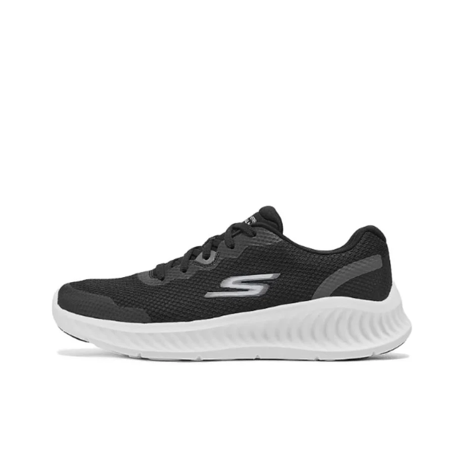 

Skechers MEN'S GO WALK Fabric Low top Running Shoes Men's Black White 216373-BLK