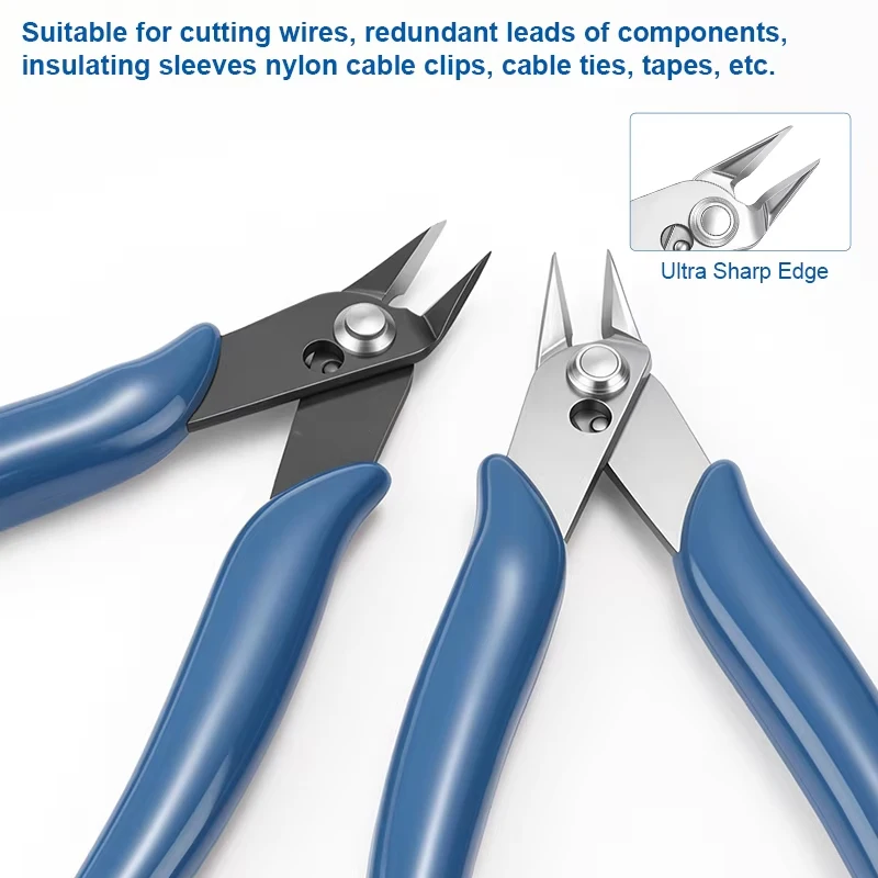 4.5 Inch Flush Cut Electronics Pliers Model Water Gate Nippers Precision Diagonal Cutting Pliers For PCB SMD Hobby Model Craft
