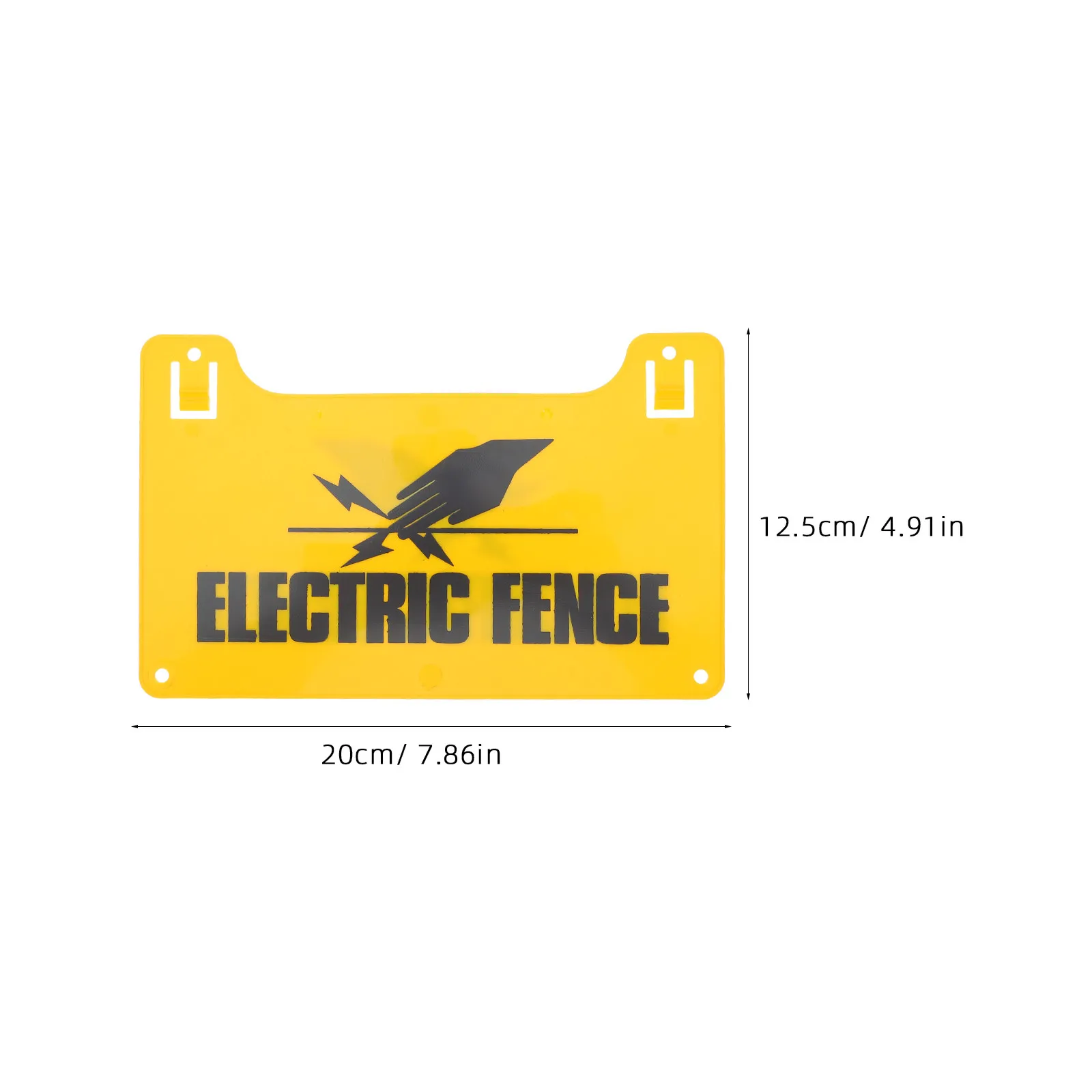 4pcs Electric Fence Warning Signs Plastic High Voltage Danger Sticker for Farm Yard Home Safe Caution Panel