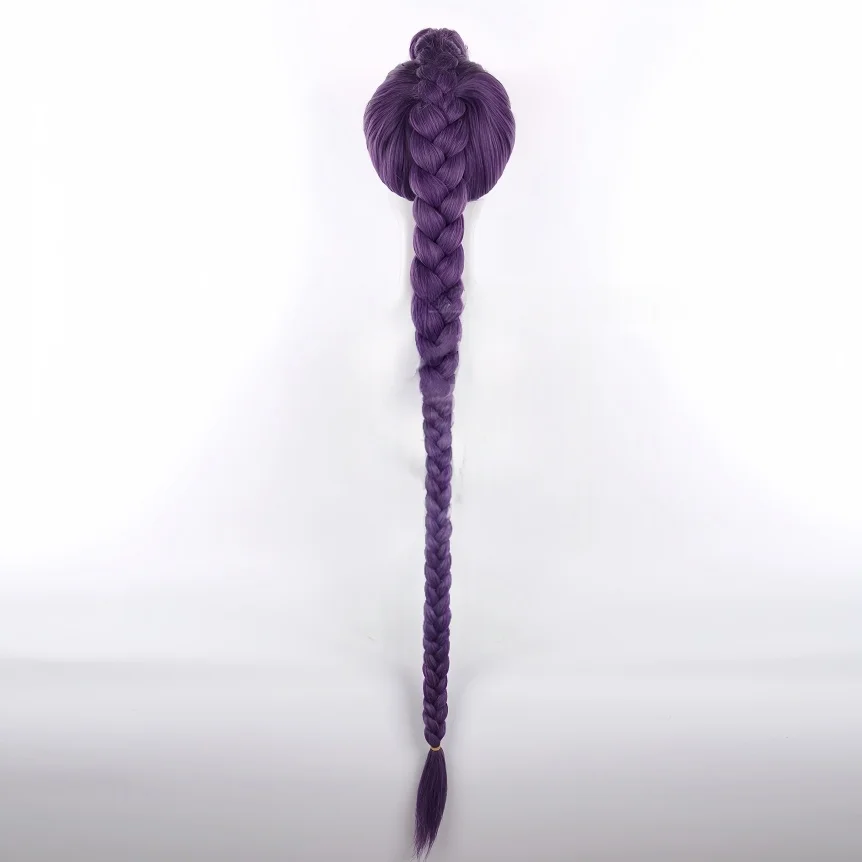 K-Pop: Demon Hunters Rumi-pelucas de Cosplay, pelo sintético morado, peluca de actuación para fiesta de Halloween, accesorio de juego de rol de película para mujer