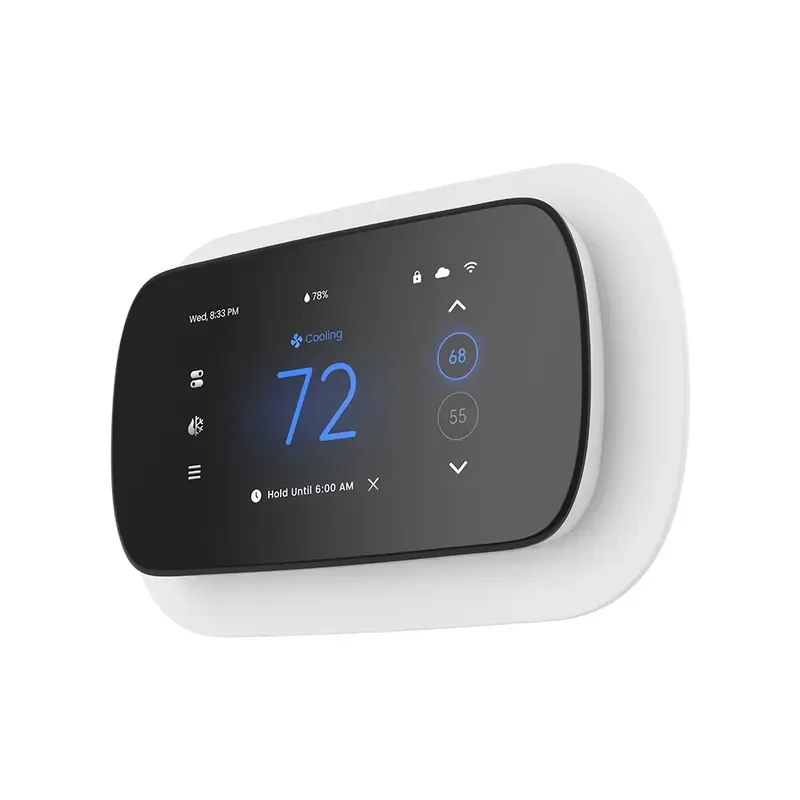 WiFi Thermostat Smart 2.4GHz 24VAC Room Energy Saving Temp Control Full-Color LCD Touchscreen HVAC Heating Cooling OEM