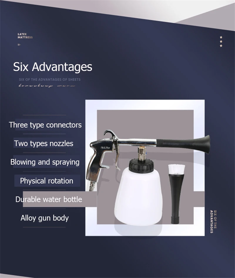 EAFC 1000ML Hochdruck-Autowaschpistole Tornado-Reinigungspistole, tragbare Wassersprühpistole Staubentferner für die Auto-Tiefenreinigung – Detail 3