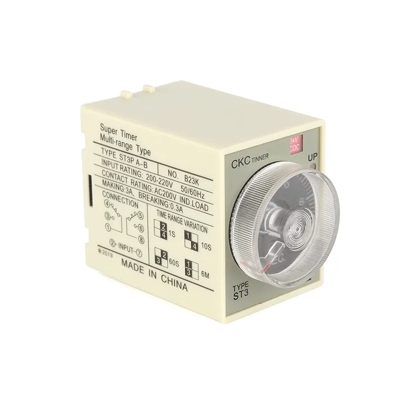 ST3P Time Relay JSZ3A-B A C D Power on Delay Time Adjustable AC220V DC24V AC380V