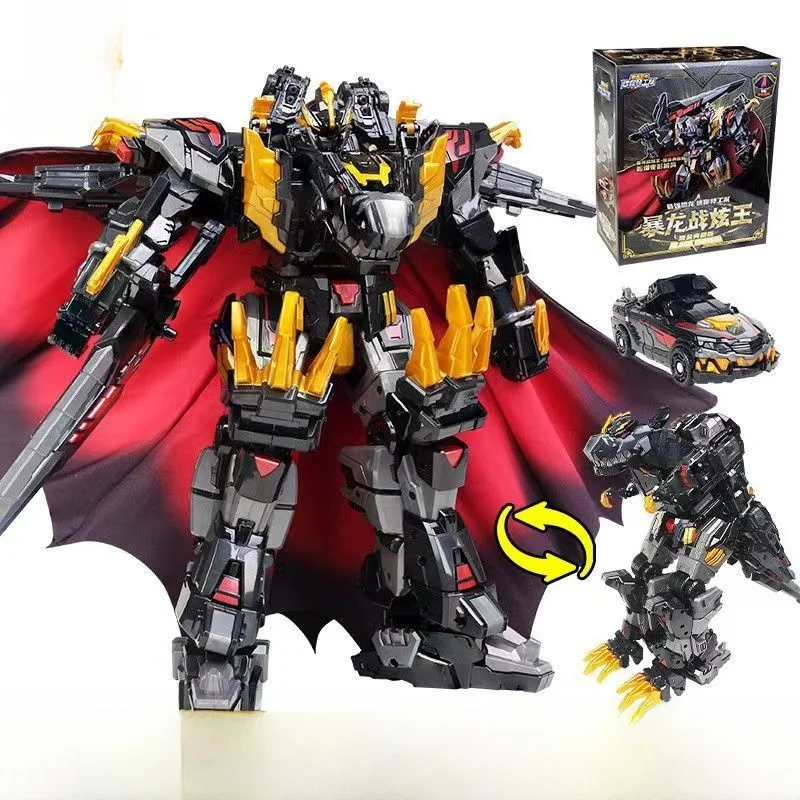 

Special Agent Team 8 Strongest Dinosaur Black Gold Edition King Kong Tyrannosaurus 5 Transforming Robot Boy Toy