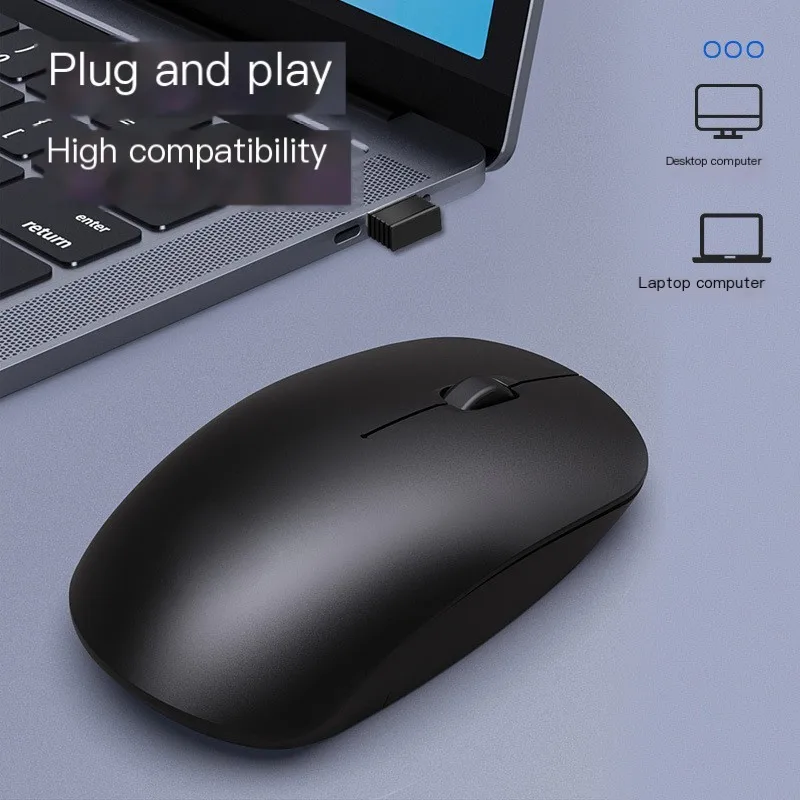 Souris optique sans fil 2.4G, muette, USB, ergonomique, pour ordinateur portable, bureau, business, e-sports, nouveau