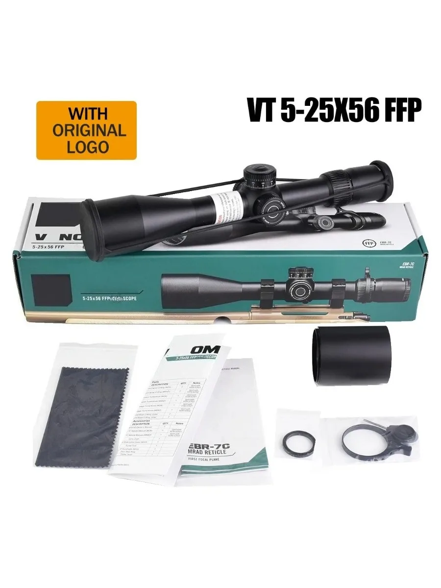 Tactische VT 5-25X56 (FFP) Scope EBR-7C (MRAD) Richtkijker 1-6X24 1-8X24 6-24X50 Jachtkijker - afbeelding 2