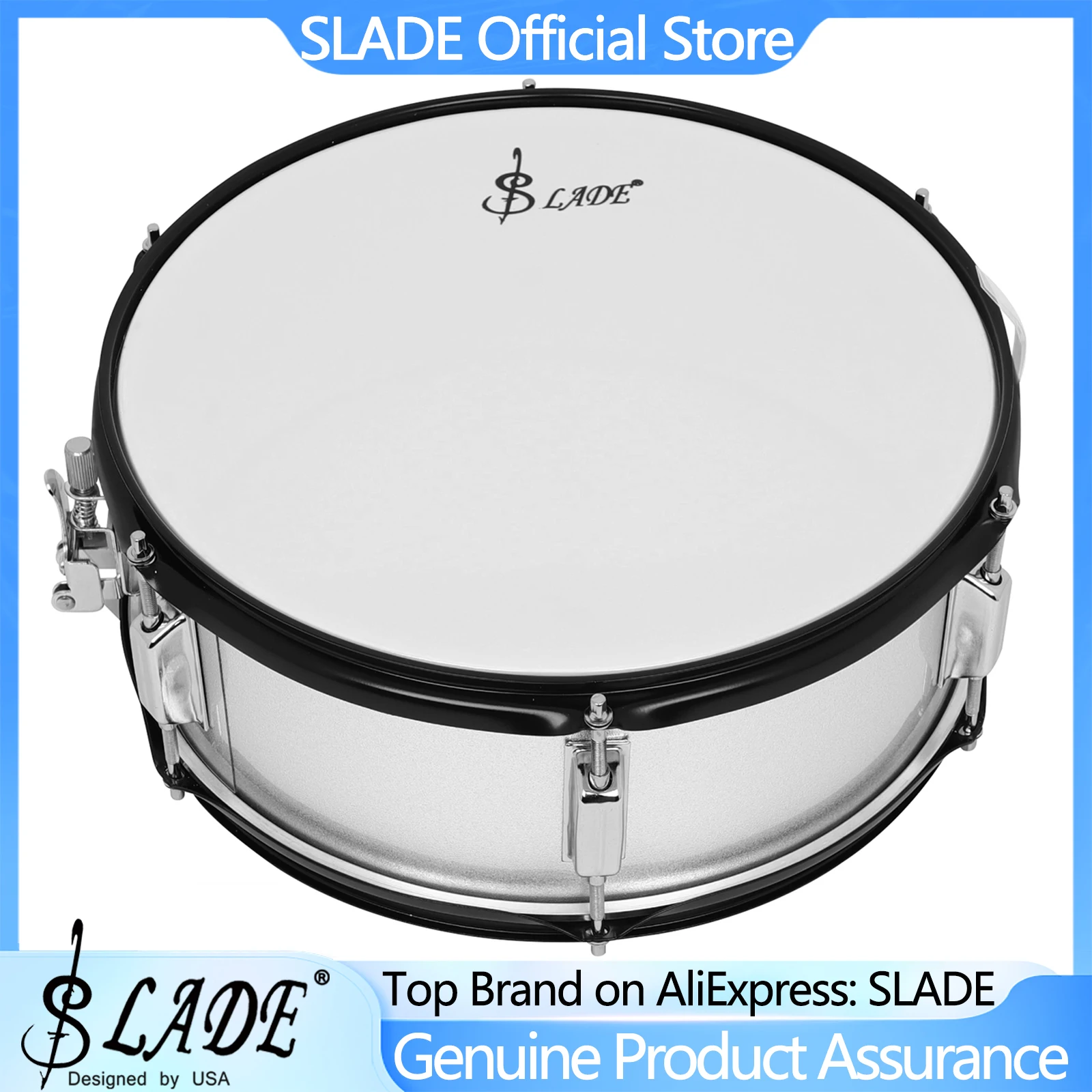 

SLADE 14 Inch Snare Steel Drum Set for Beginners to Bring Performance Bags Drumsticks Drum Keys Percussion Instrument Jazz Drum