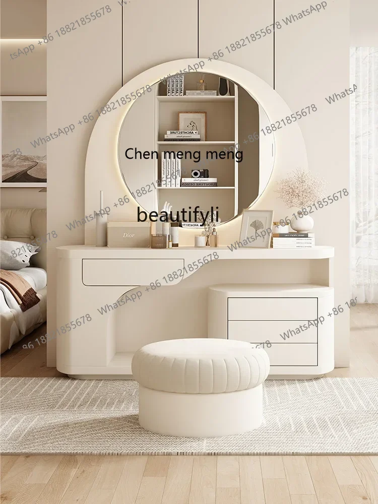 

xz1Dresser Makeup Table Bedroom Simple Bedside Table Storage Chest of Drawers Integrated New Light Luxury