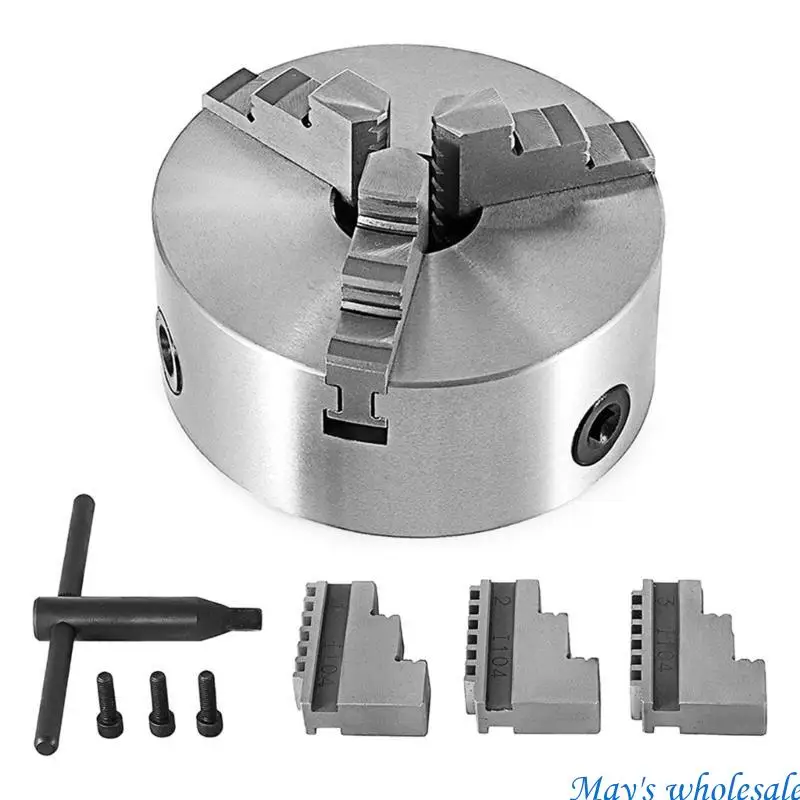 Precise 3 Jaw Centering Lathes Chuck 5Inch Metal Grinding Machine Tool 448A