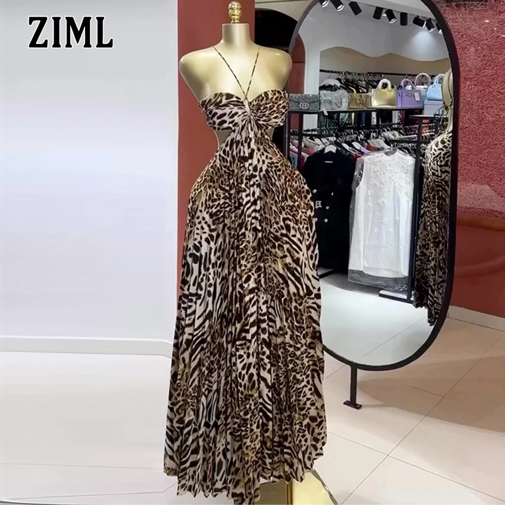 فساتين ZIML Hit Color Sweet Bakless للتخسيس للنساء بياقة على شكل V بدون أكمام وخصر عالٍ فستان نسائي على الموضة جديد