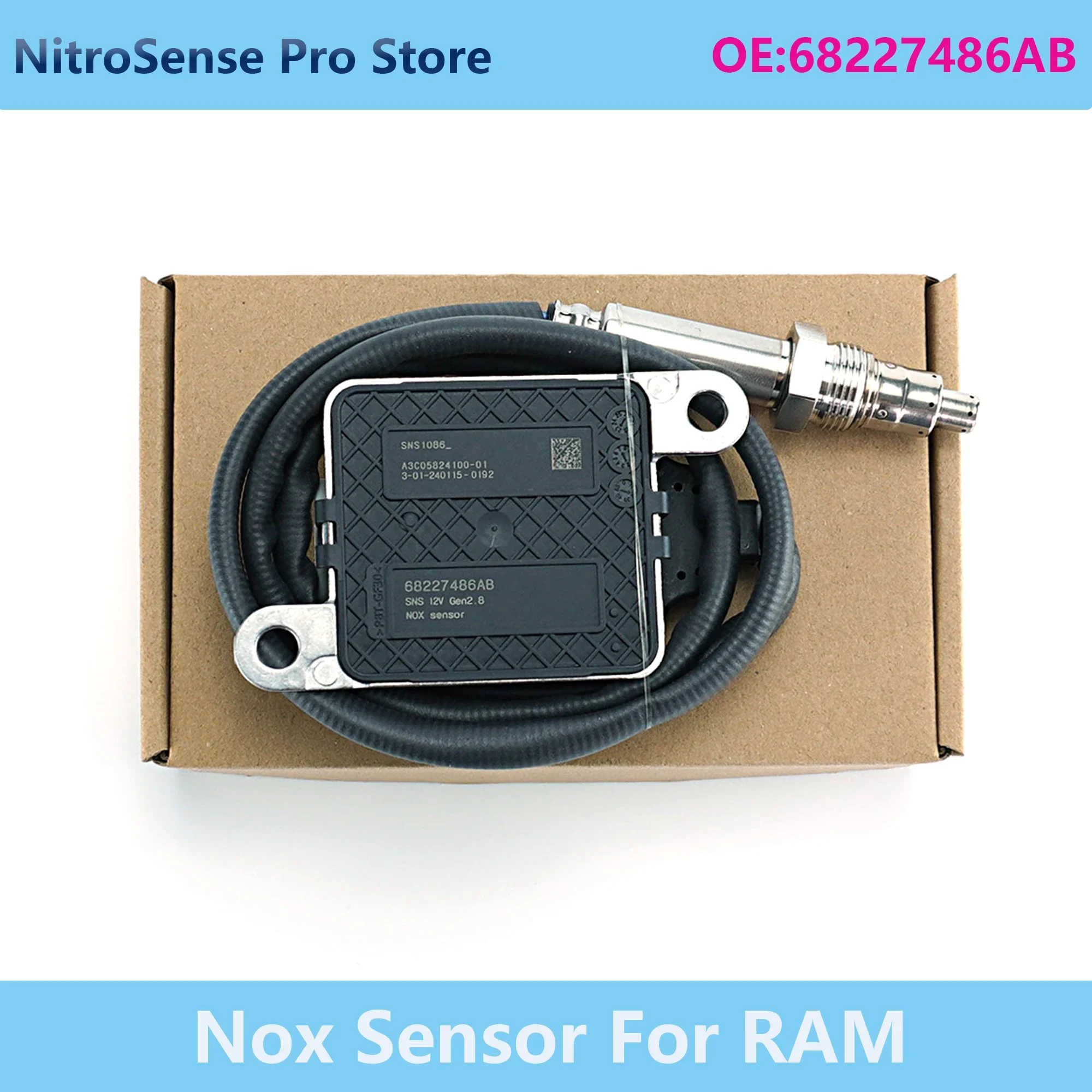 

NEW 68227486AB Nitrogen Oxide Sensor NOx Sensor for CHRYSLER Dodege Ram 2500 3500 4500 5500 6.7L