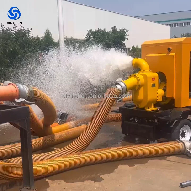 Bomba de água de motor tipo silencioso de 6 polegadas 100 para HP com opções de partida automática Preço de fábrica Controle de inundação