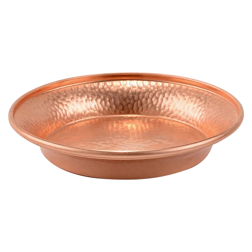 

Tibetan Water Tray Offering Bowl Altar Pure Copper Worship Supply Cup