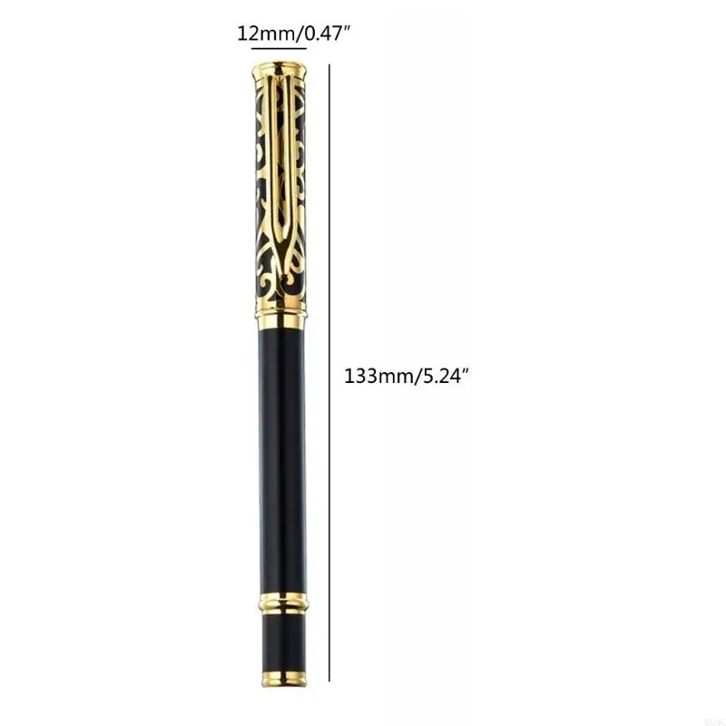 W89C Exquisite Metal Ballpoint Pen Signing Pen Black 0,5 мм средняя точка бизнес -подпись для офисного отеля прием