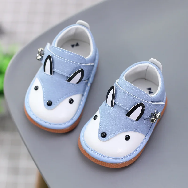 Newborn Baby Girls Boys Casual Shoes Spring New Cute Animals Non-Slip Soft-Sole Infant Toddler First Walkers Pu Leather Sneakers