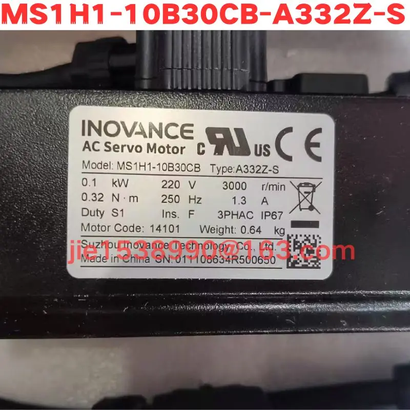 Used Servo motor MS1H1-10B30CB-A332Z-S  Normal Function Tested OK