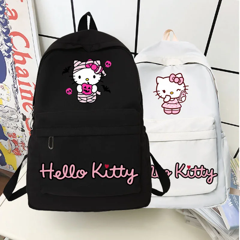 

Kawaii Hellokitty Causal Women's Backpacks Teenage Bookbag Nylon Rucksack Girl Backpack Fashion Back To School Female Schoolbag