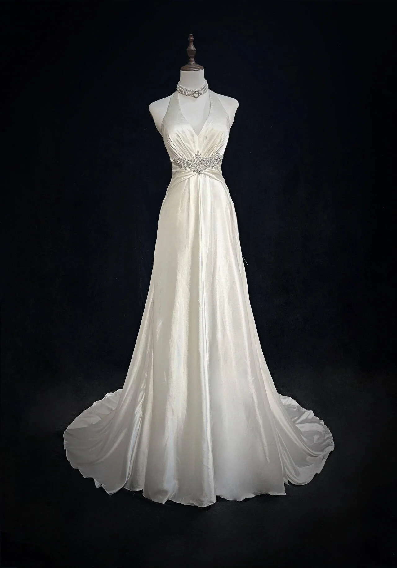 Robe de soirée dos nu en satin blanc, col en V, plissé, sirène, sexy, occasion formelle, célébrité, robe de Rh