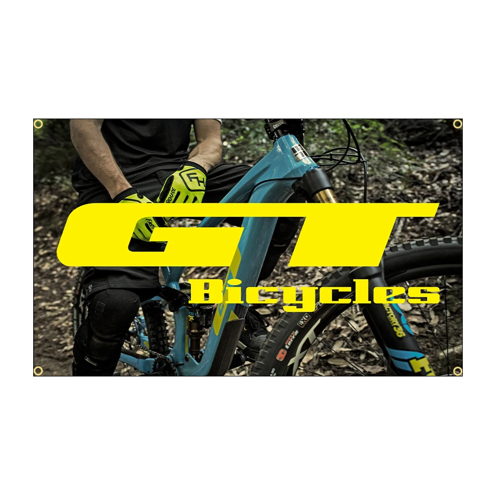 JimonFlag 90X150CM 3X5FT GT-BIKEs Bicycle Flag Polyester Digital Printing Bicycle Banner For Decoration