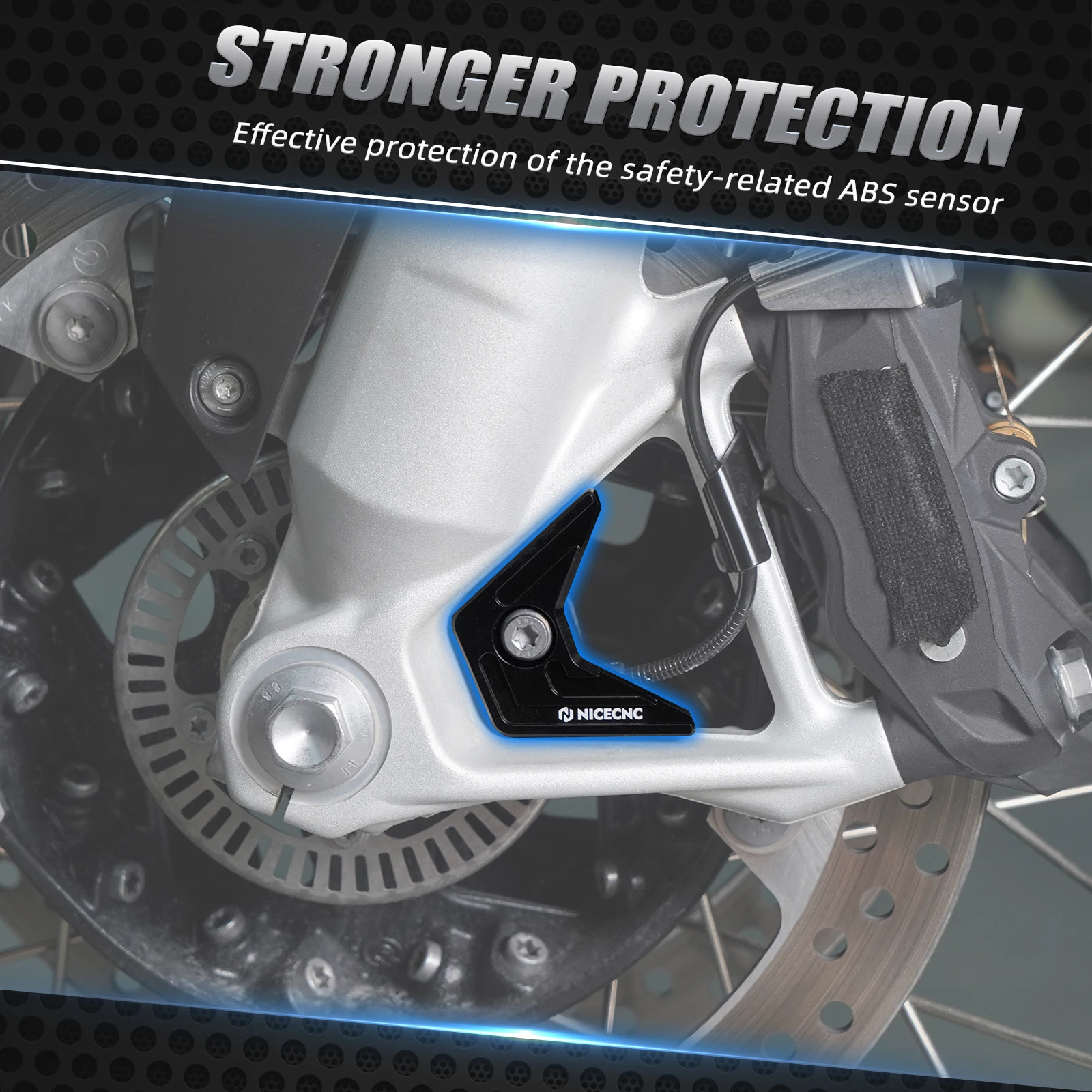 For BMW R1250GS R1200GS GSA Front ABS Sensor Guard R 1250 GS  R1250GS Adventure 2019-2024 R 1200 GS R1200GS Adventure 2013-2018