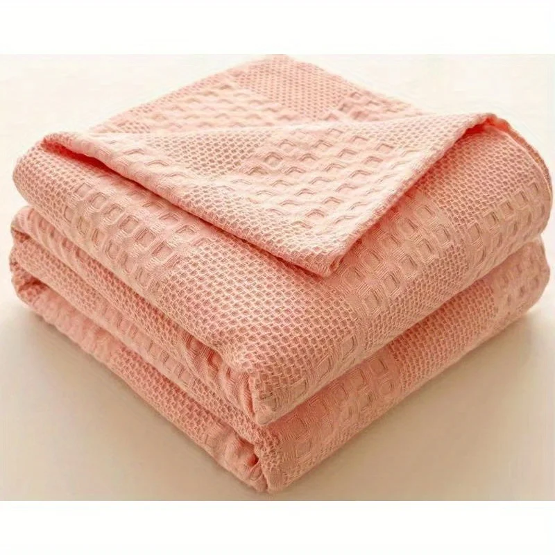 

Modern And Simple Class Plush Blanket Four All Season Universal Multifunctional Solid Color Thick Nap Blanket
