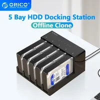 ORICO 2/5 Bay HDD Docking Station with Offline Clone SATA to USB 3.0 Hard Drive Docking Station for 2.5/3.5 inch Hard Drive Case