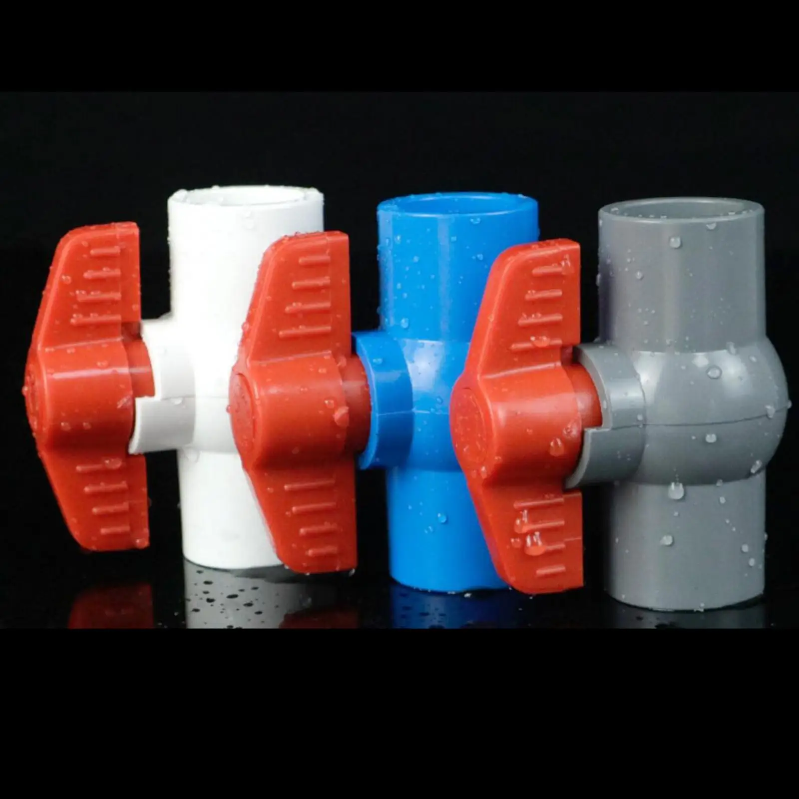 PVC Ball Valve Water Shut Off Valve for Sewage Pipes Water Treatment Swimming