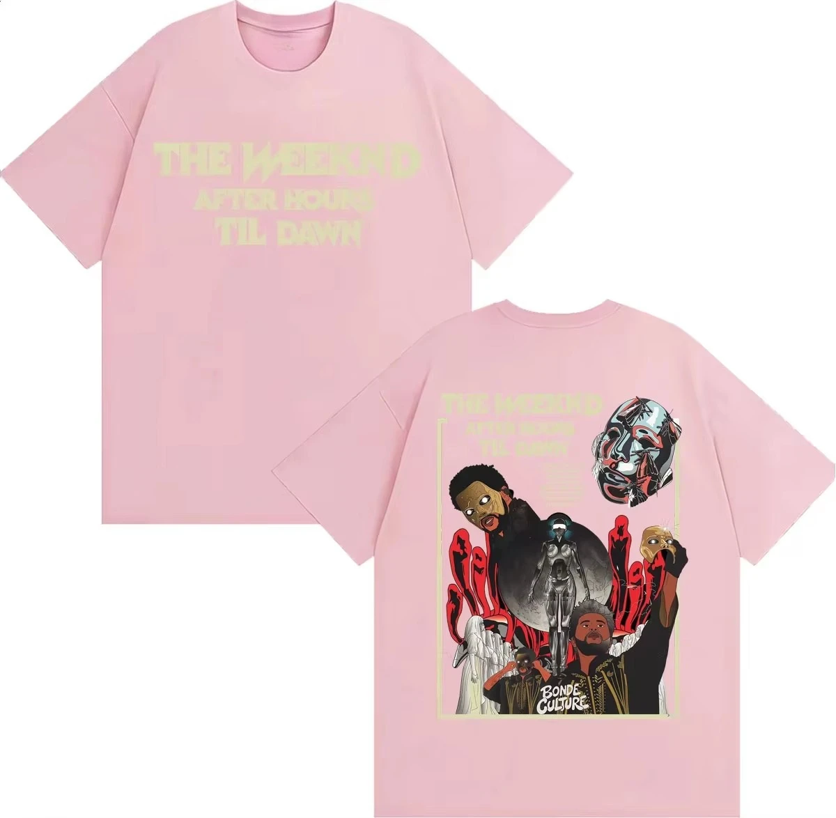 After Hours Til Dawn 2026 World Tour Graphic Tee Unisex Harajuku Hip Hop Classic Summer Casual Streetwear Tops