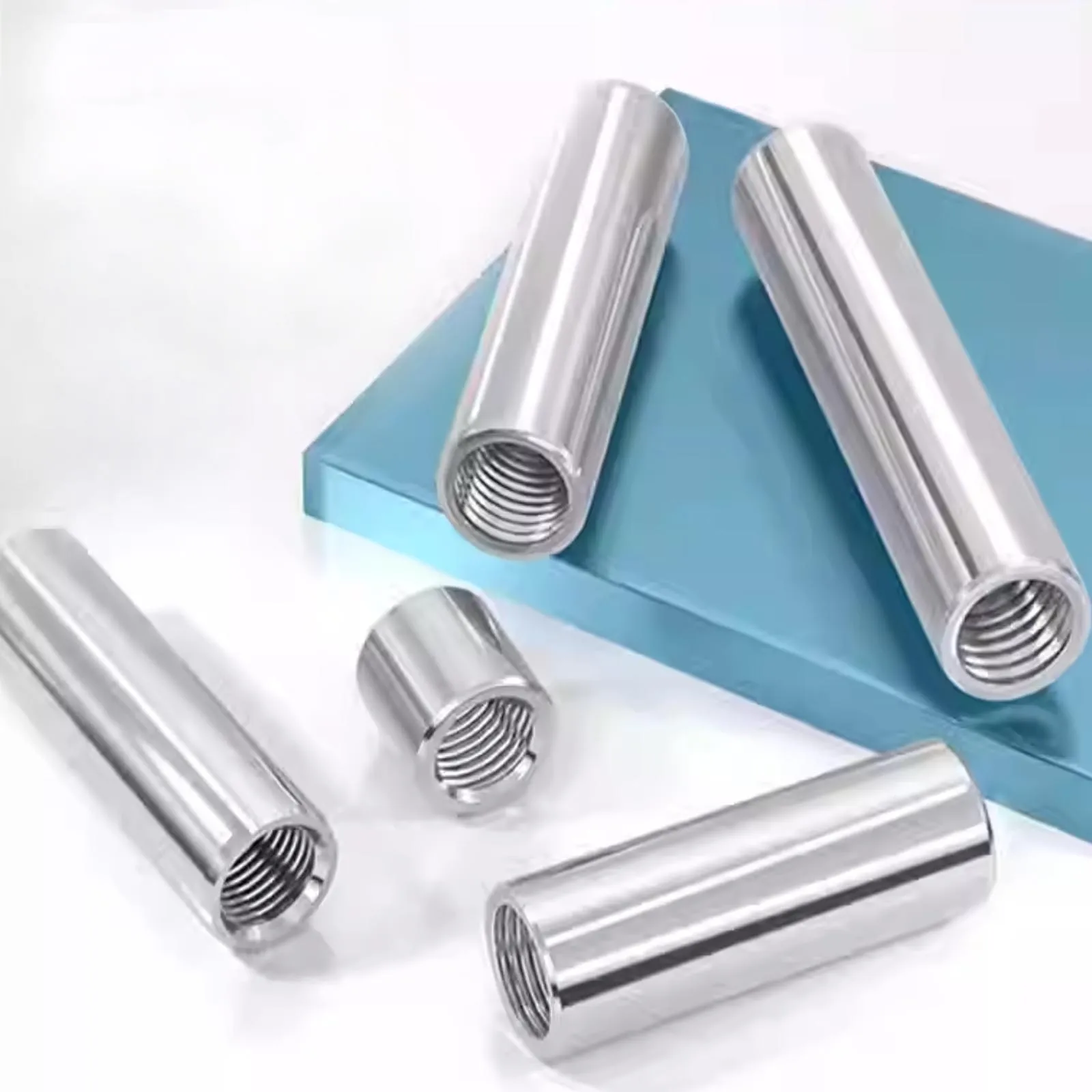1/5pcs M3 M4 M5 M6 M8 M10 M12 M14 M16 Stainless Steel Extend Long Lengthen Round Coupling Nut Connector Joint Sleeve Tubular Nut